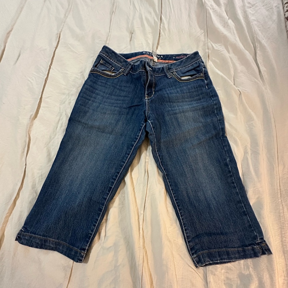 Sonoma Blue Ankle Cropped Jeans